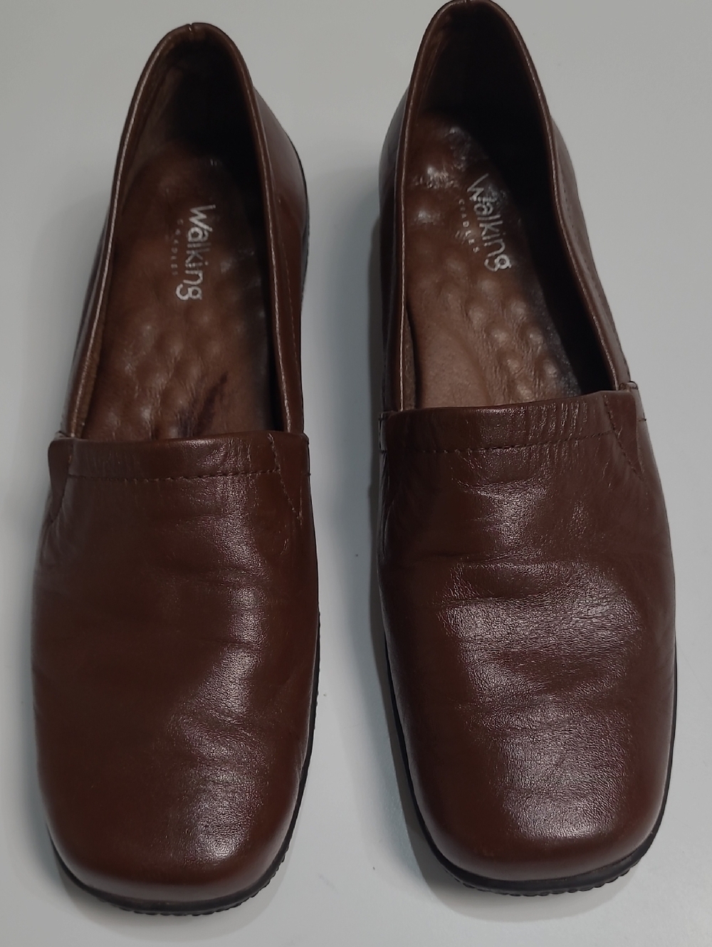 Walking Cradles Brown Leather Slip-On Loafers - Unisex - Size 8 1/2 N